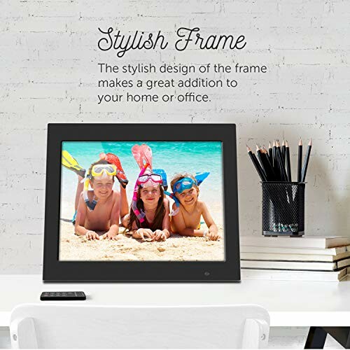 Aluratek 8 Inch LCD Digital Photo Frame